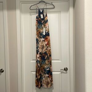 Nicole Miller Floral Silky Dress